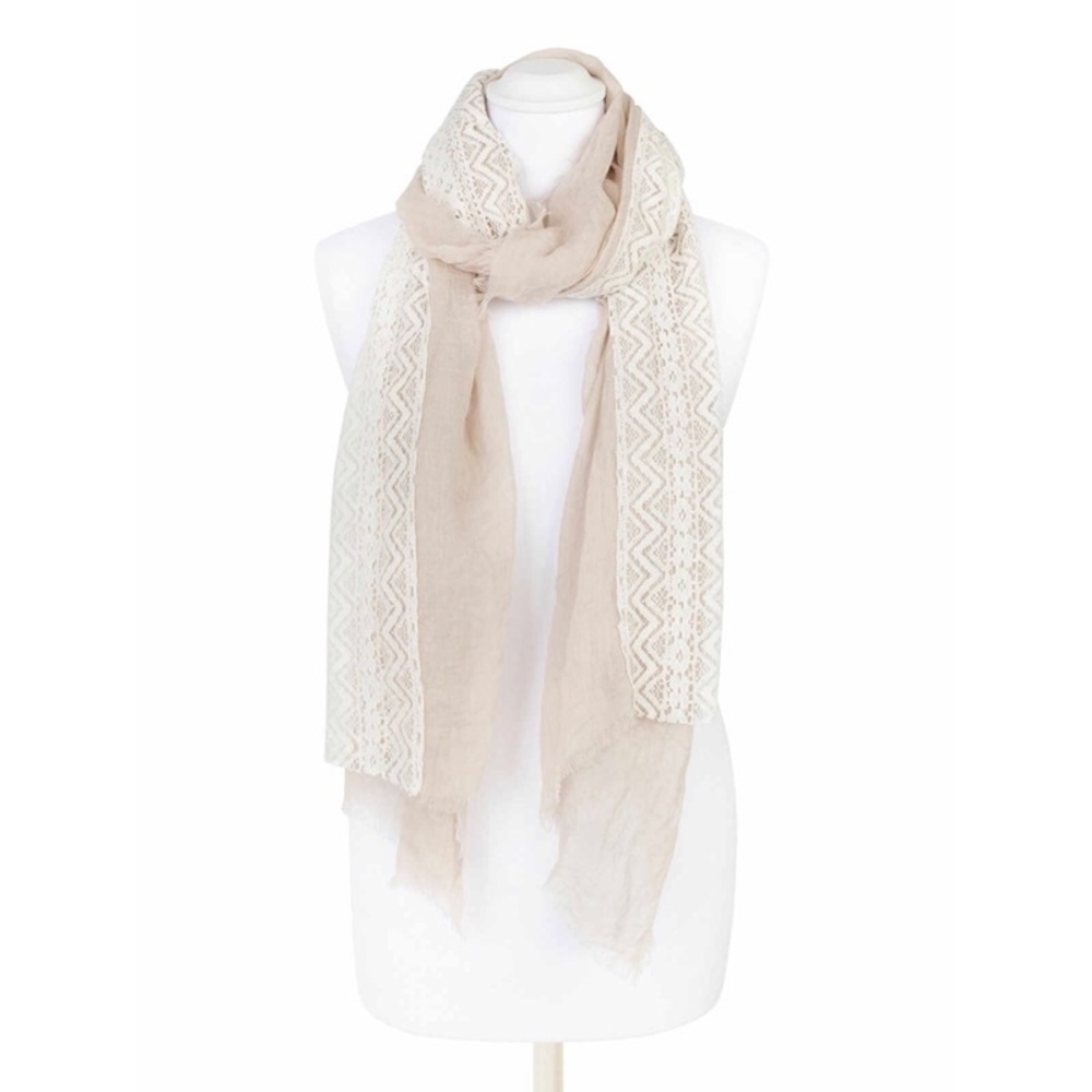 Pia Rossini Ayla Scarf in Light Taupe